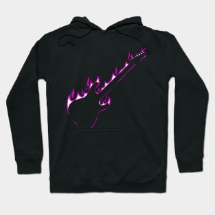 Fire Guitar (Violet version) Hoodie